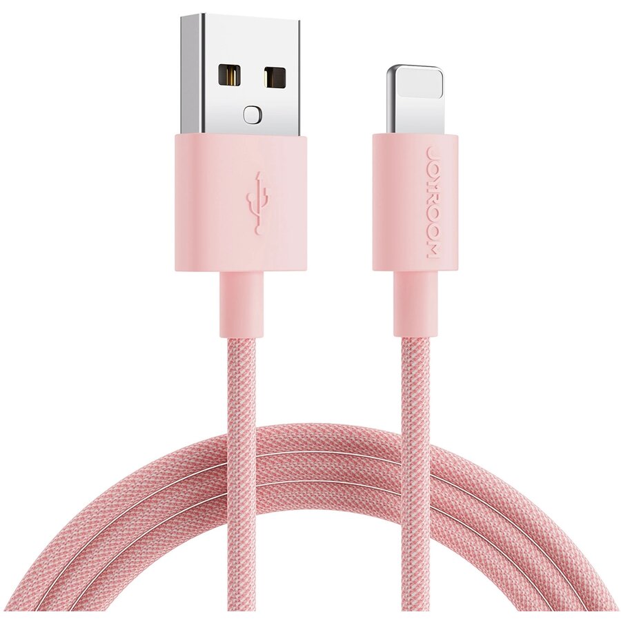 Cablu de date S-2030M13, USB/Lightning, 2.4A, 2m, Roz