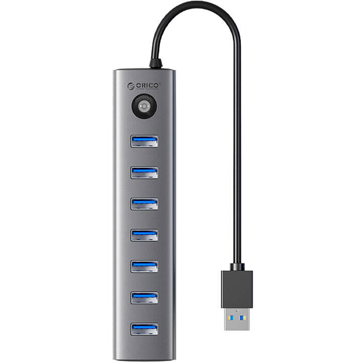 Cablu de date CL7U-U3-10-GY-BP-IP, USB-C - 7x USB 3.0, Gri