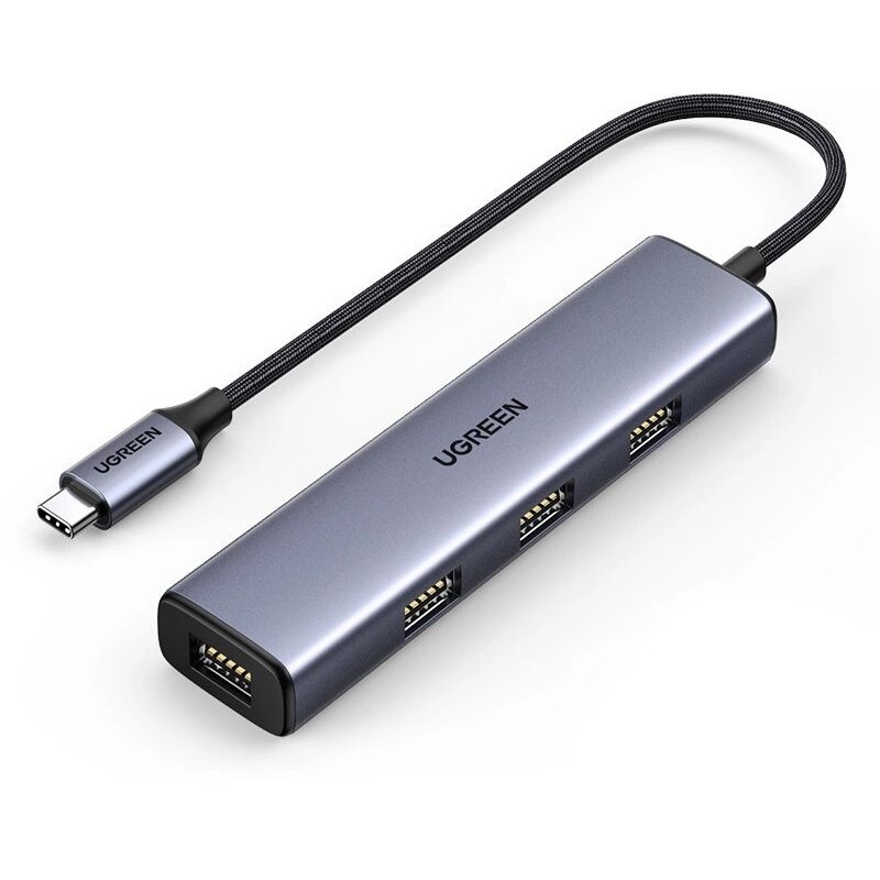 Cablu de date CM473, USB-C - 4x USB 3.0, Argintiu