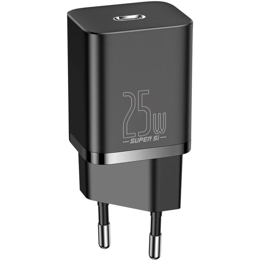 incarcator rapid Super Si 1C USB tip C 25W Power Delivery Quick Charge negru (CCSP020101) - imagine 2