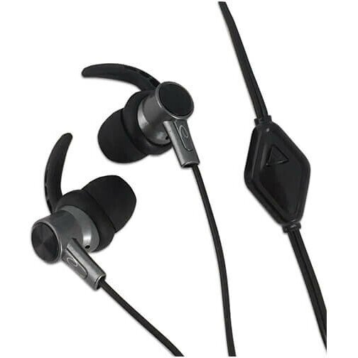 Casti Audio EH198KS cu Microfon Negru/Gri