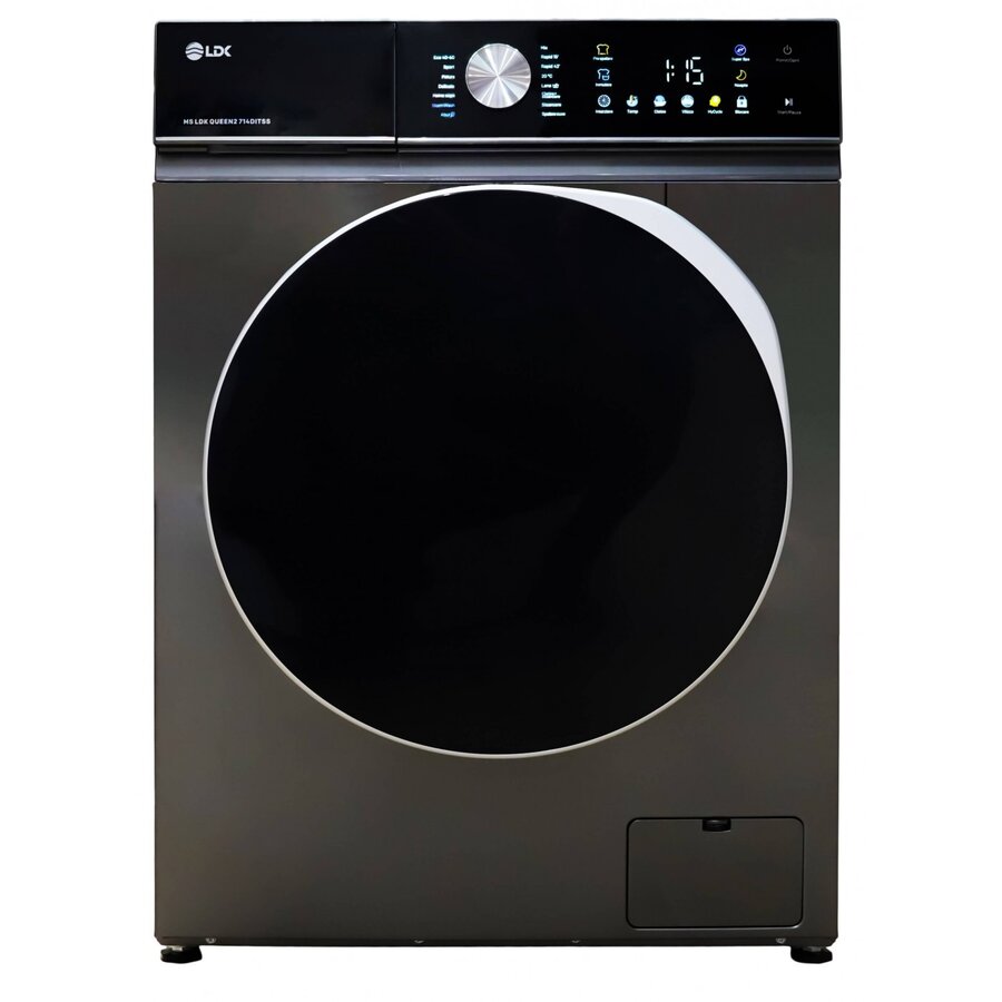 Masina De Spalat Rufe Queen2 714DITSS Clasa A Capacitate 7Kg 1400Rpm 16 Programe Control Touch Motor Inverter Antracit