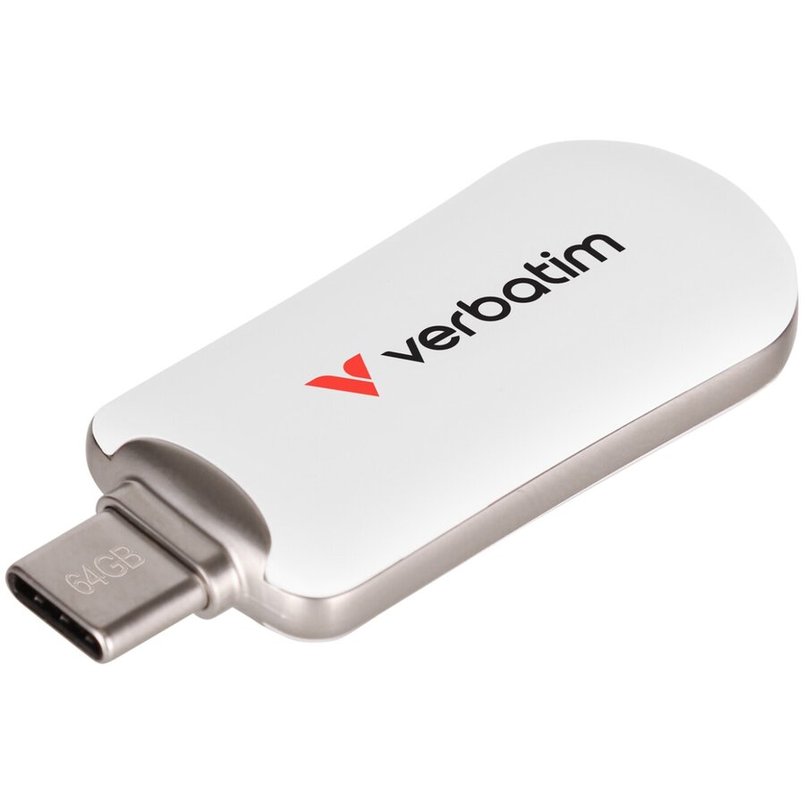 USB Flash Drive Plectra 64GB USB-C 3.2 Gen 1 Alb