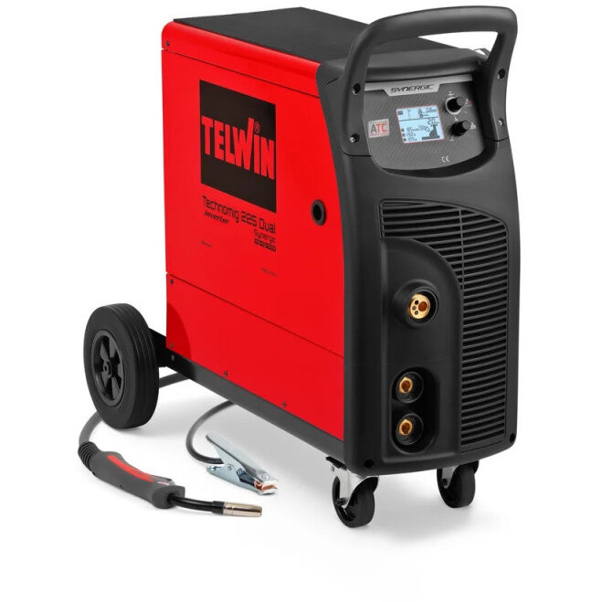 Aparat De Sudură Telwin Technomig 225 Dual Synergic 230V MIG-MAG Roșu