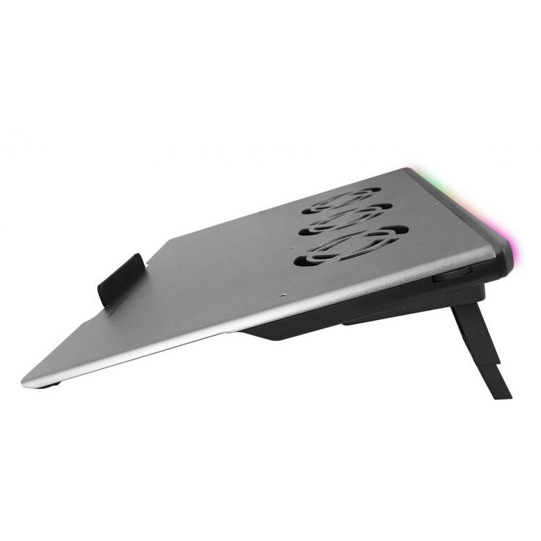 Stand Cooler Laptop Gaming Esperanza Boreas EGC108 Iluminare RGB Gri/Negru — imaginea 4