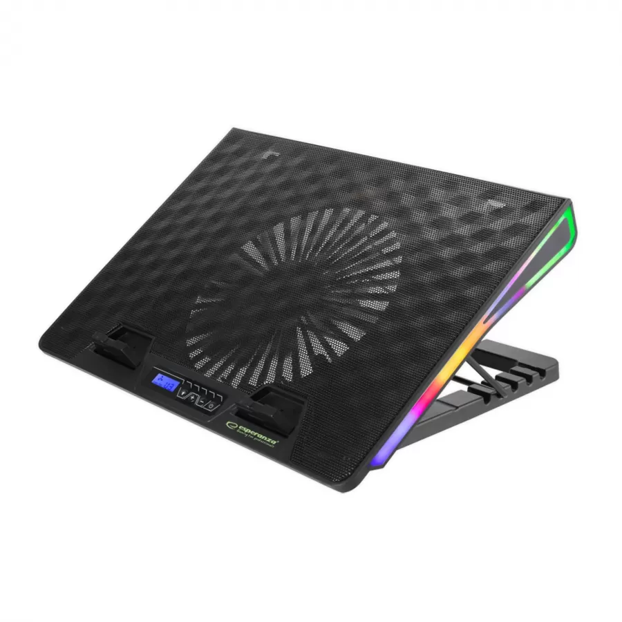 Stand Cooler Laptop Gaming Esperanza Alize EGC101 Iluminare RGB Negru