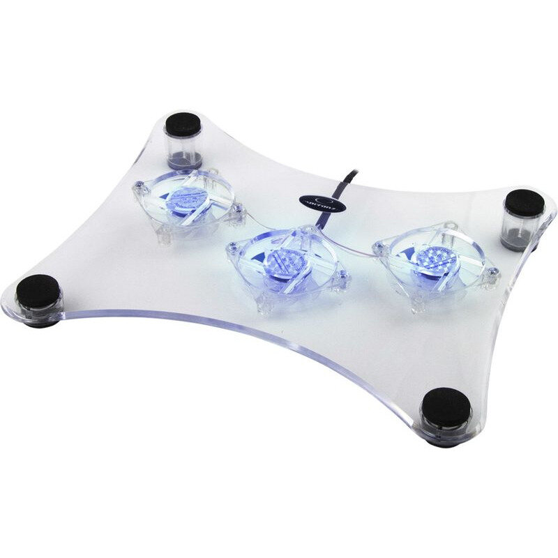 Stand Cooler Levanter EA107 pentru Laptop 15.6Inch Transparent