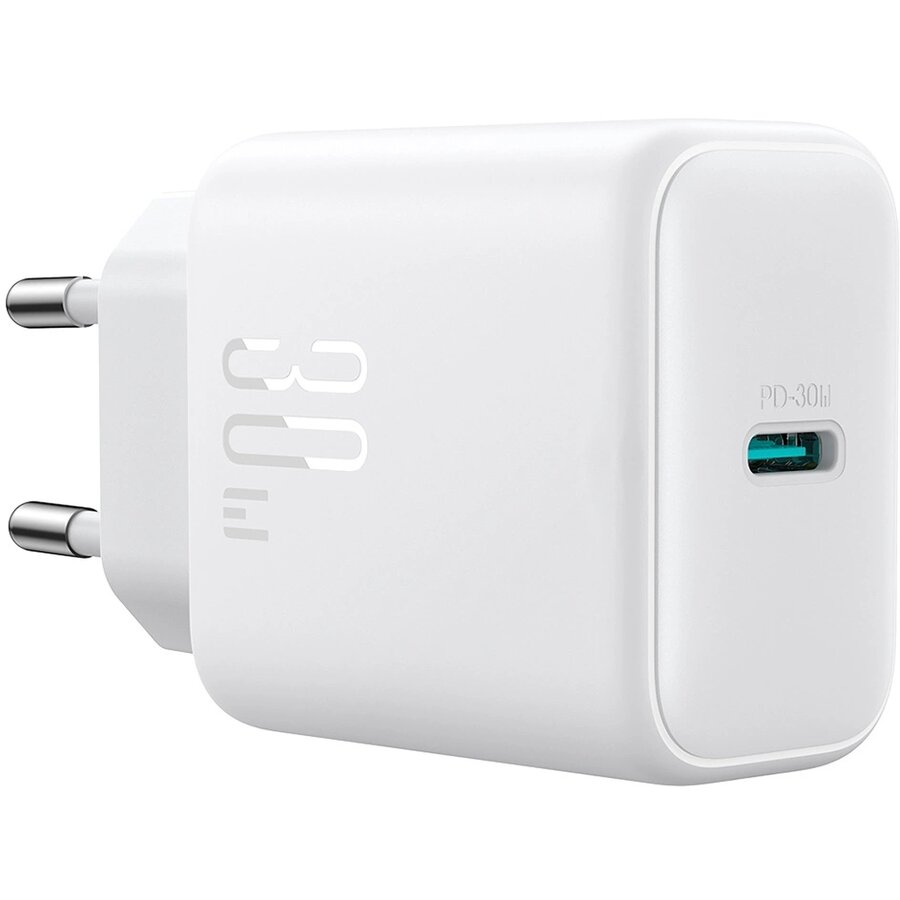 Incarcator JR-TCF24, USB-C, 30W, Cablu USB-C 1m inclus, Alb