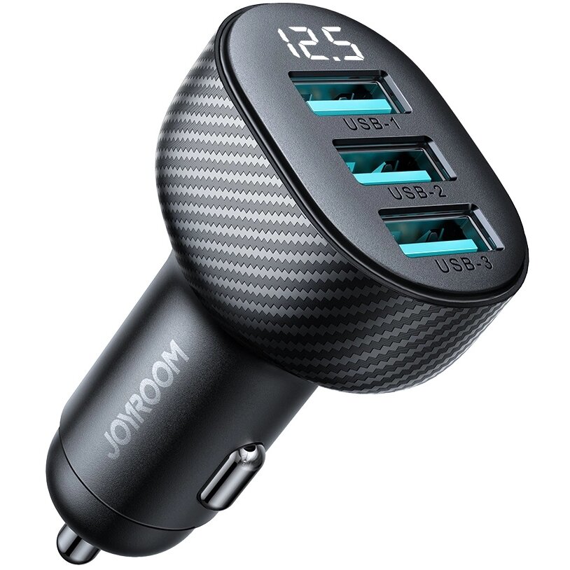 Incarcator JR-CCD03, 3x USB, 3.4A, Negru