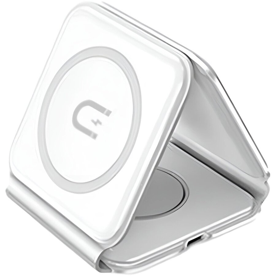 Incarcator A11N, Compatibila MagSafe, Wireless 15W, Cablu USB-C inclus, Alb