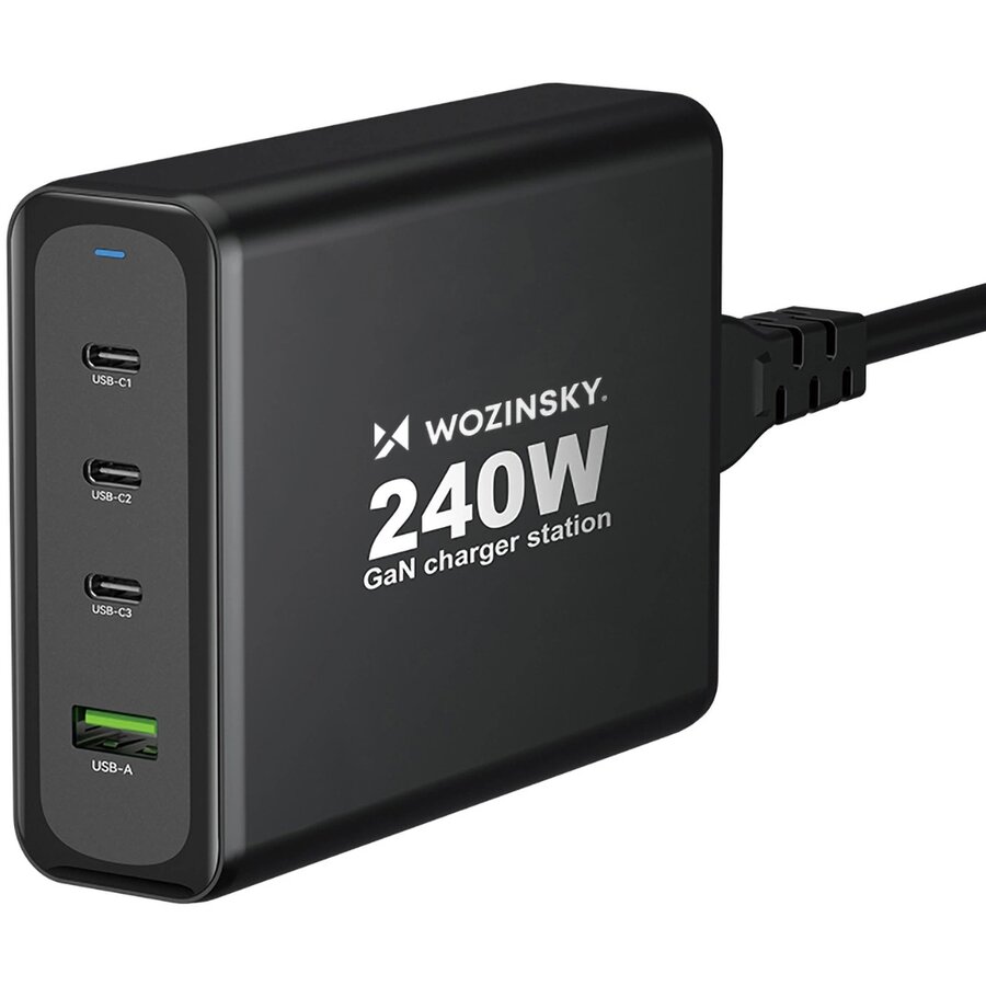 Incarcator WGCSB, USB si 3x USB-C, 240W, Negru