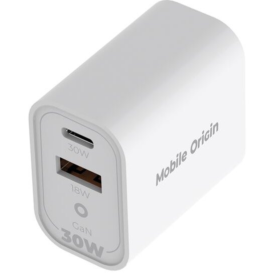 Incarcator MO14, USB/USB-C, 30W, Alb