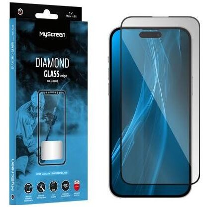 Folie Protectie Diamond Glass Edge Full Glue  Apple iPhone 14 Negru