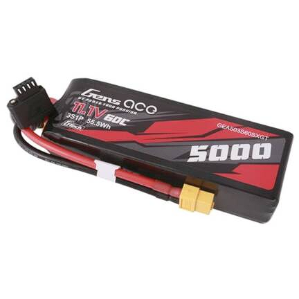 Acumulator G-Tech 5000mAh 11.1V 60C 3S1P Short-Size Lipo  XT60 Plug