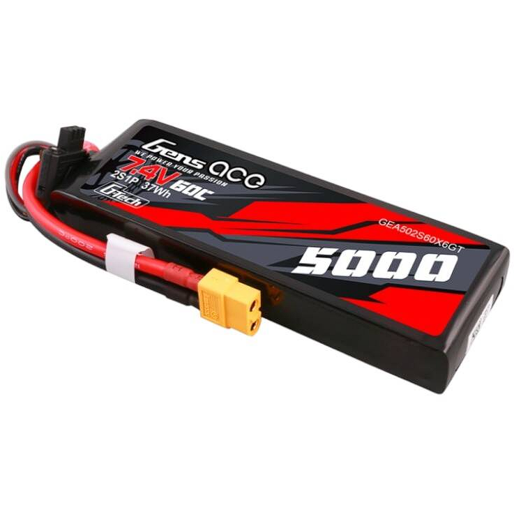 Acumulator G-Tech 5000mAh 7.4V 60C 2S1P Lipo PC    XT60 Plug