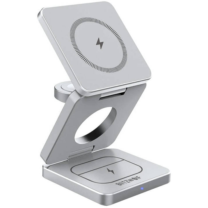 Incarcator BW-IW30, Putere 15W, USB-C, Argintiu