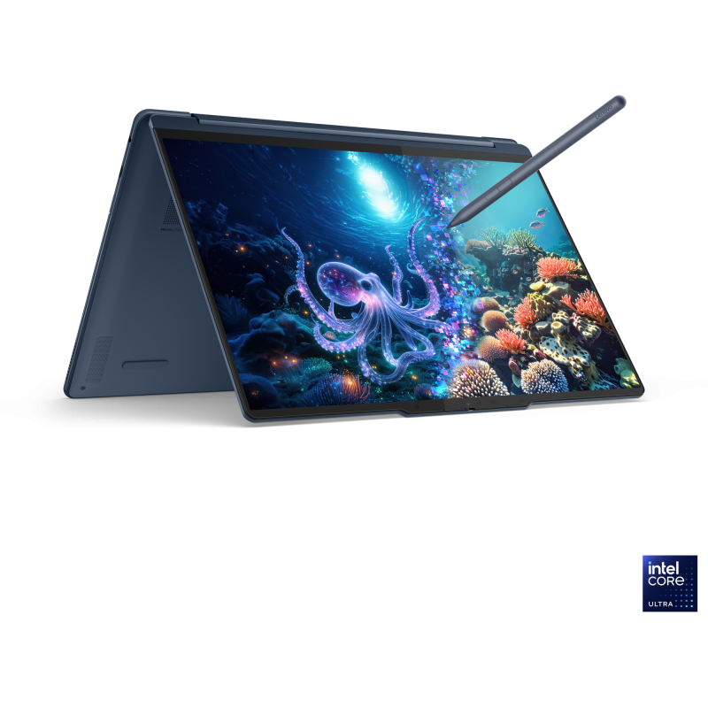 Laptop Yoga 9 2in1 14inch 2.8K Intel Core Ultra 7 258V 32GB 1TB UMA Windows 11 Home Albastru