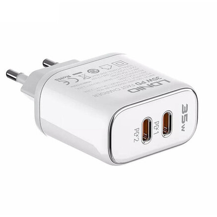 Incarcator A2528M 2USB-C Apple + USB-C - Lightning Alb