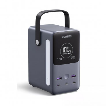 Baterie Externa PB770 48000mAh 300W QC + PD 2 x USB-A - 3 x USB-C Gri