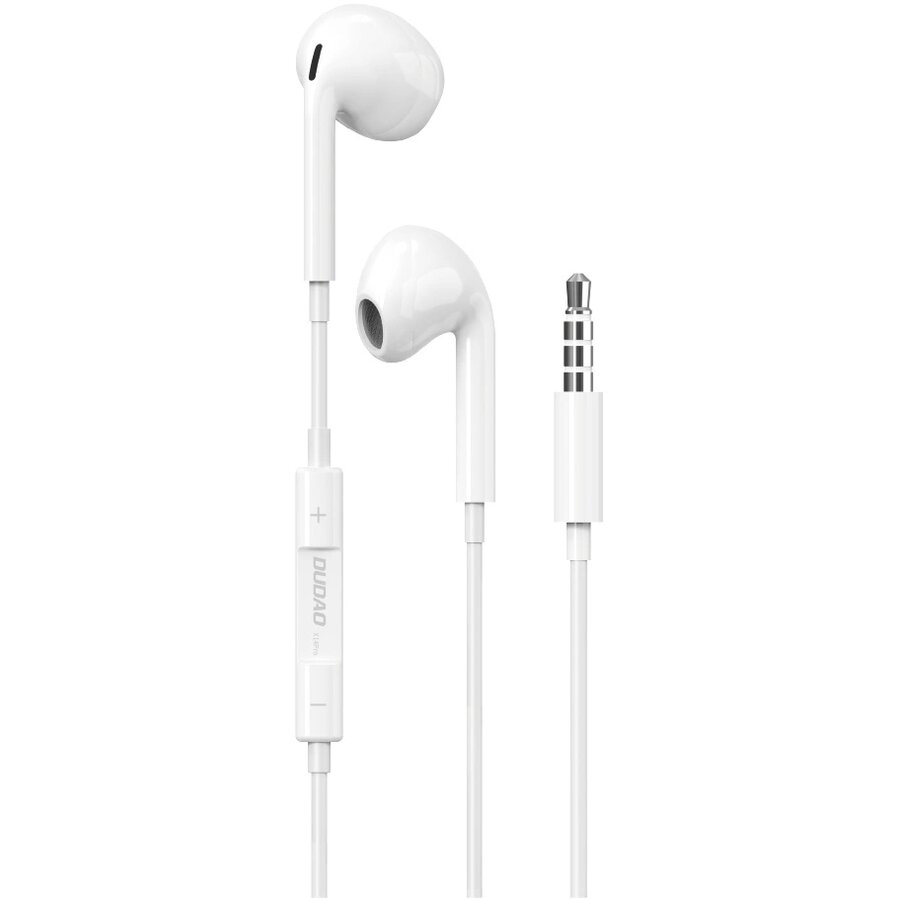 Casti X14 Pro, In-ear, Control pe fir, Jack 3.5mm, Lungime cablu 1.2m, Alb