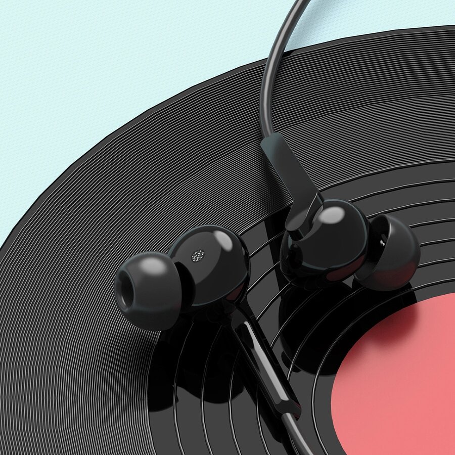 Căști In-Ear Dudao X3C Plus Control pe Fir USB-C Lungime Cablu 1.2M Negru — imaginea 3