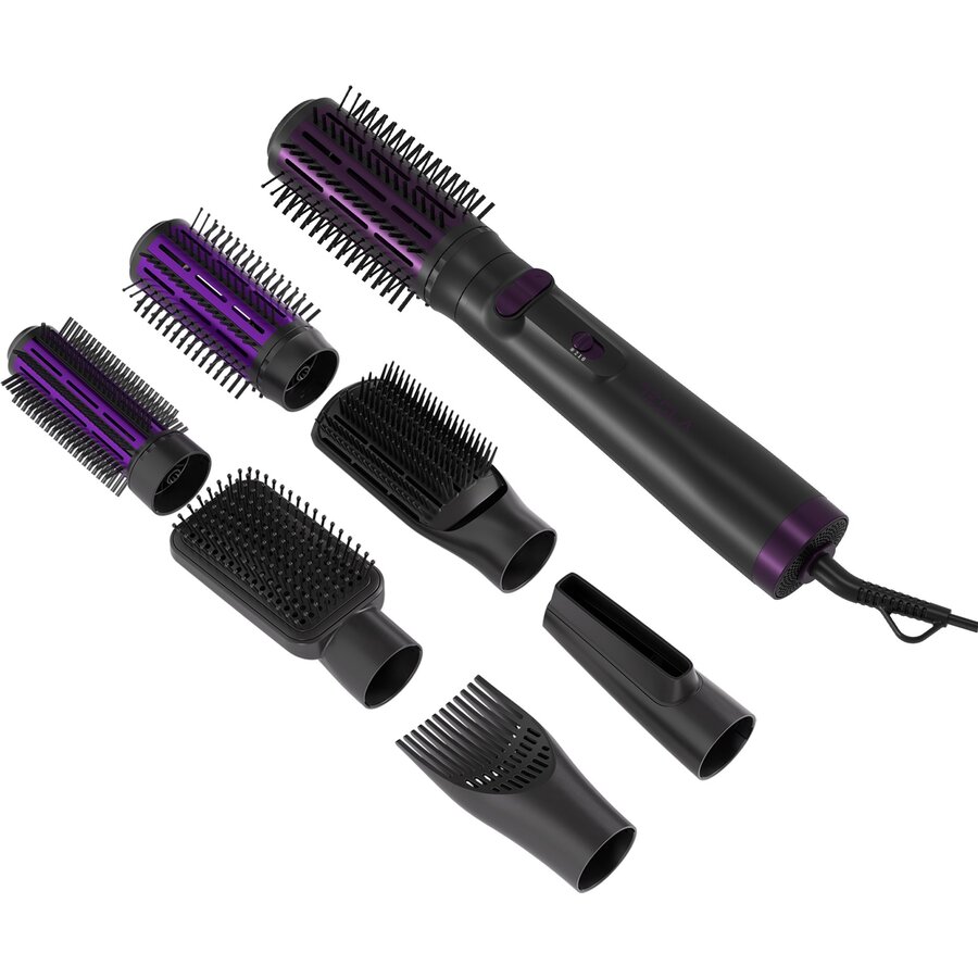 Perie cu Aer Cald 6in1 SLH300BPR 2 Viteze 3 Trepte Temperatura 1000W Negru/Violet