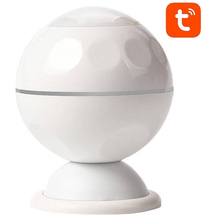 Senzor De Miscare NAS-PD02W Smart PIR WiFi TUYA Alb