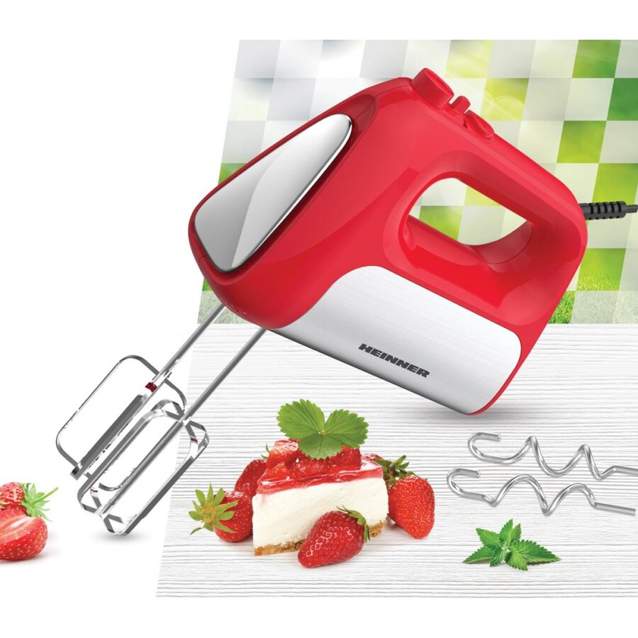 Mixer de Mana HM-DC500RD 6 Viteze + Turbo 500W Rosu/Argintiu