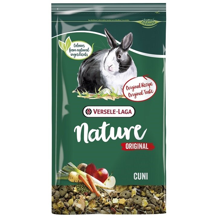 Hrana pentru Iepuri Pitici VERSELE-LAGA Nature Original Cuni 9KG