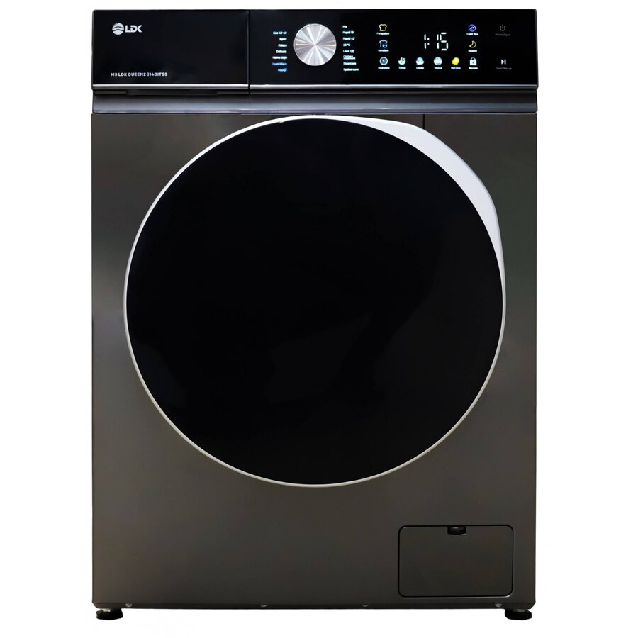 Masina De Spalat Rufe Queen2 814DITSS A Clasa A Capacitate 8 Kg 1400Rpm 16 Programe Control Touch Antracit