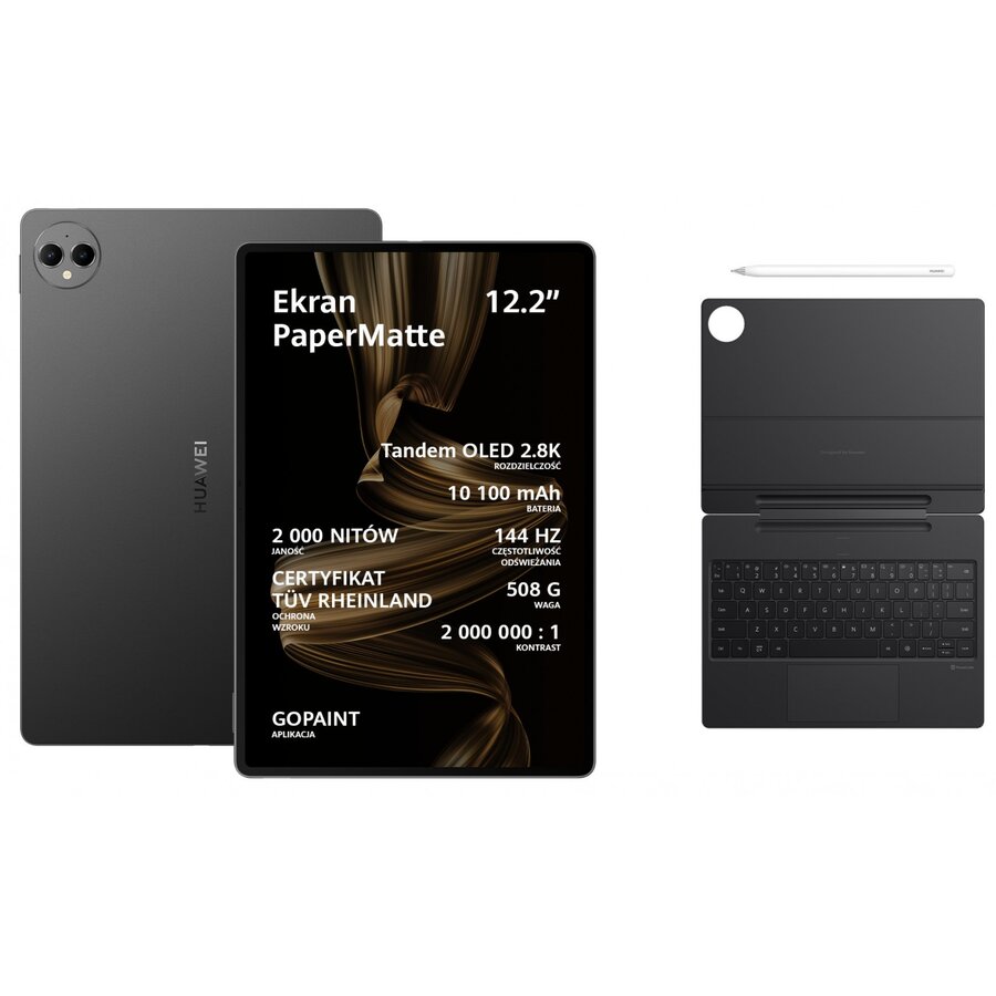 Tableta MatePad Pro 12,2inch 12GB 512GB PaperMatte + Keyboard + Stylus Negru