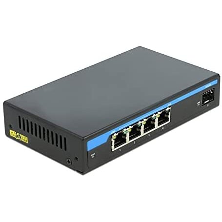 Switch Giga Ethernet Switch 4P PoE + 1SFP - 87765 Negru