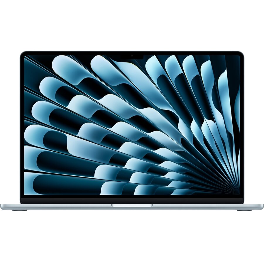 Laptop 15.3'' MacBook Air 15 with Liquid Retina, M4 chip (10-core CPU), 16GB, 512GB SSD, M4 10-core GPU, macOS, Sky Blue, INT keyboard, 2025 - imagine 2
