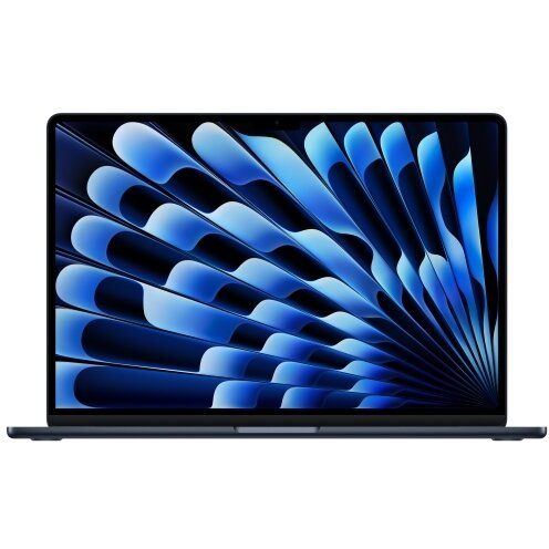 Laptop MacBook Air 15, cu procesor M4, 10 nuclee CPU si 10 nuclee GPU, 24GB RAM, 512GB, Midnight, Tastatura Internationala, Manual RO - imagine 2