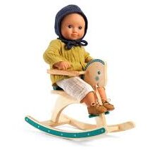 Calut Balansoar Colectia Pomea Pentru Papusi Albastru