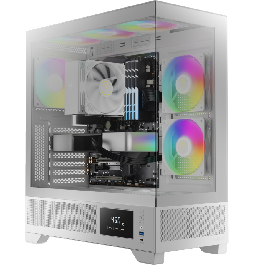 Carcasa PC Atlas M1 Mid Tower fara Sursa Alb