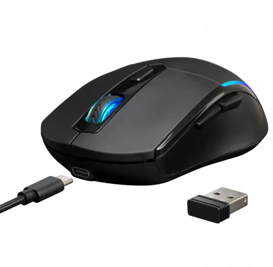 Mouse Gaming Gamdias Hades M2 Wireless și cu Fir Iluminare aRGB 4800DPI Negru