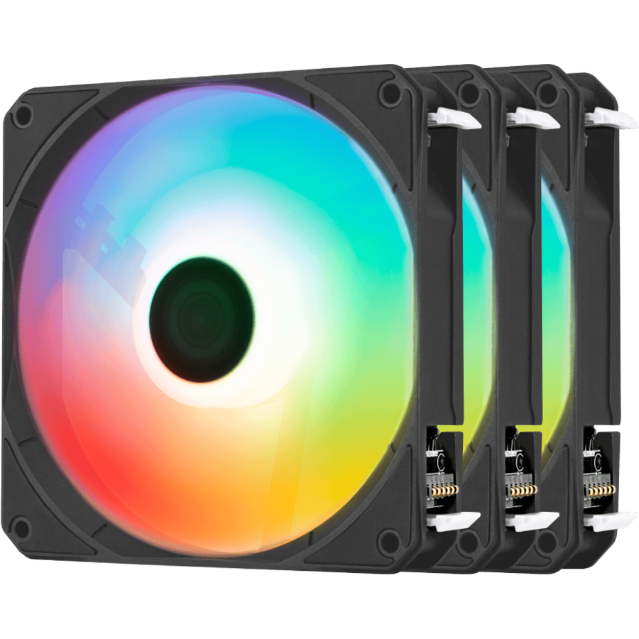 Set 3 Ventilatoare Link 3-Pack 120MM Iluminare aRGB Negru