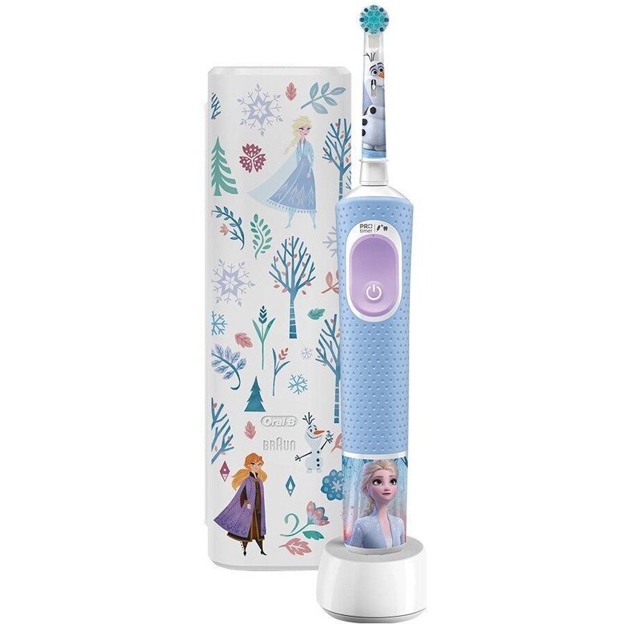 Periuta De Dinti Electrica Vitality Pro D103 Kids 3+ Cu Husa Frozen Albastru