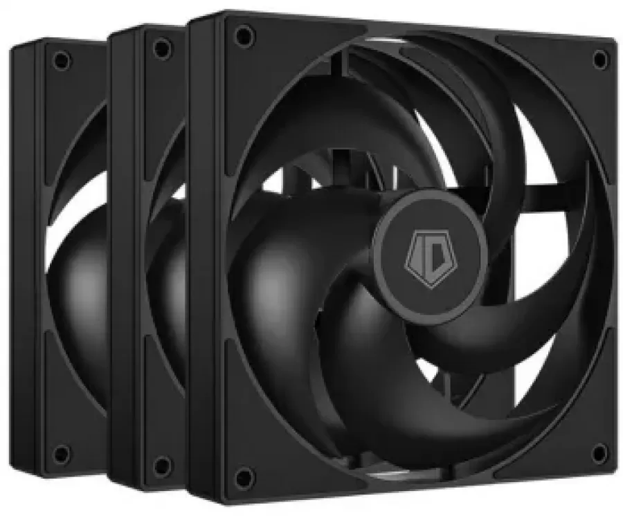 Set 3 Ventilatoare ID-Cooling AS-120 K 120MM Negru