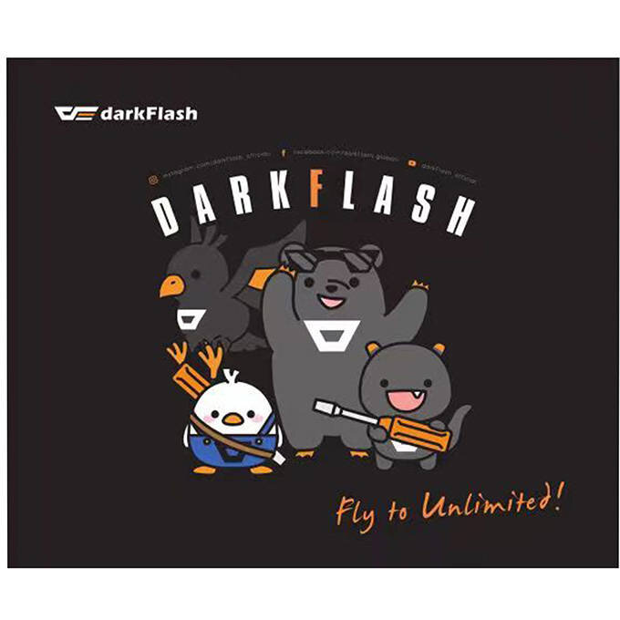 Mousepad gaming darkFlash 042131, 30 x 25 cm, Negru - imagine 2