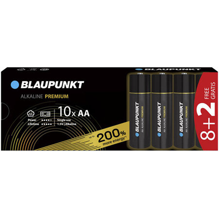BATERIE ALCALINA PREMIUM LR6 8+2 BUC BLAUPUNKT