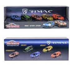 Set 5 Masinute Majorette Rimac Nevera Edition Giftpack Multicolor
