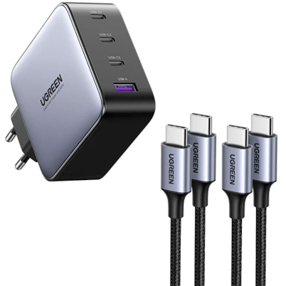 Incarcator Retea Desktop Charger 200W   4x USB-C 2x USB-A Gri