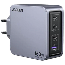 Incarcator Retea Nexode 160W   Fast Charger EU 3x USB-C 1x USB-A Gri