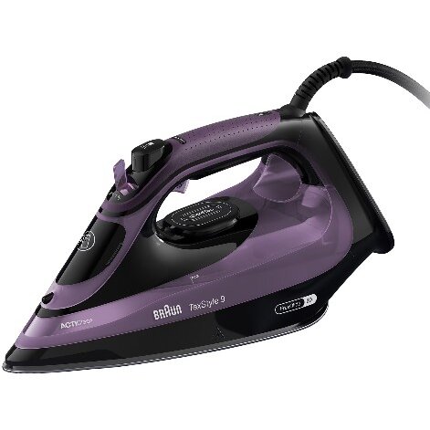 Fier De Calcat Seria 9 SI9661VI 3100W Jet De Abur 250G/Min Abur Variabil 0-60 G/Min Talpa EloxalPlus Sistem ActiClean Rezervor 330Ml Violet