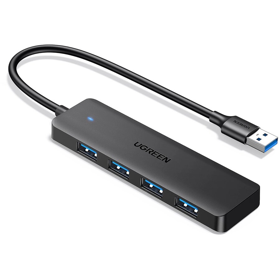 Hub USB CM219 4x USB 3.0 Lungime Cablu 15cm Negru
