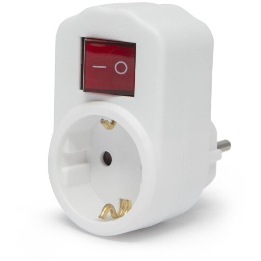 Priza Cu Intrerupator 16A 3500W Alb