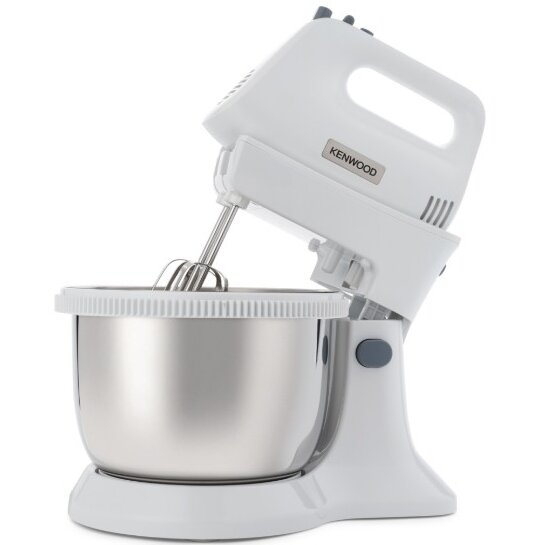 Mixer Cu Bol Kenwood Chefette Lite HMP34.A0WH 450W 3.4L 5 Viteze + Turbo Alb-Argintiu — imaginea 2