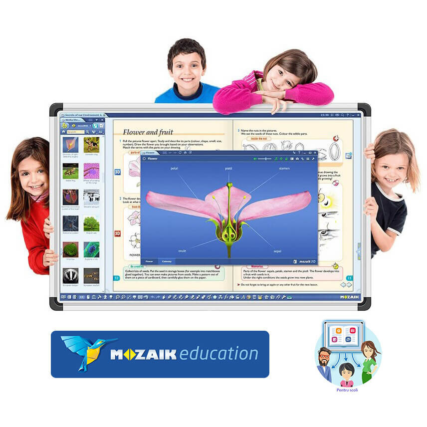 Software mozaBook Classroom Monolingv Lectii Interactive in Timp Real Licenta 1 Dispozitiv / 4 Ani